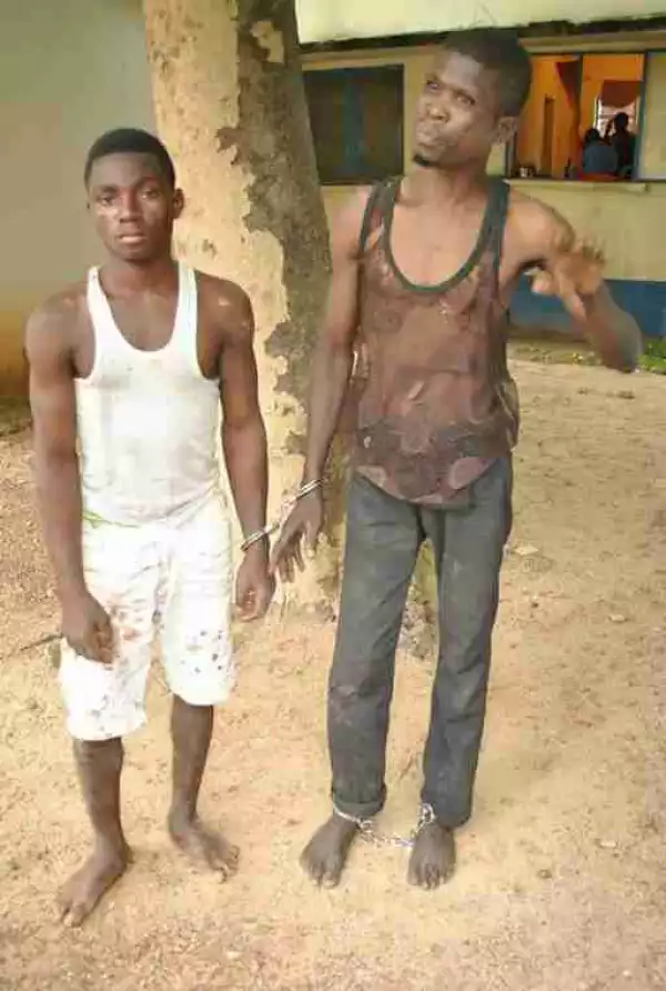 2 Notorious Ritualists Arrested With Human Head, Body Parts In Niger State (Graphic Photo)